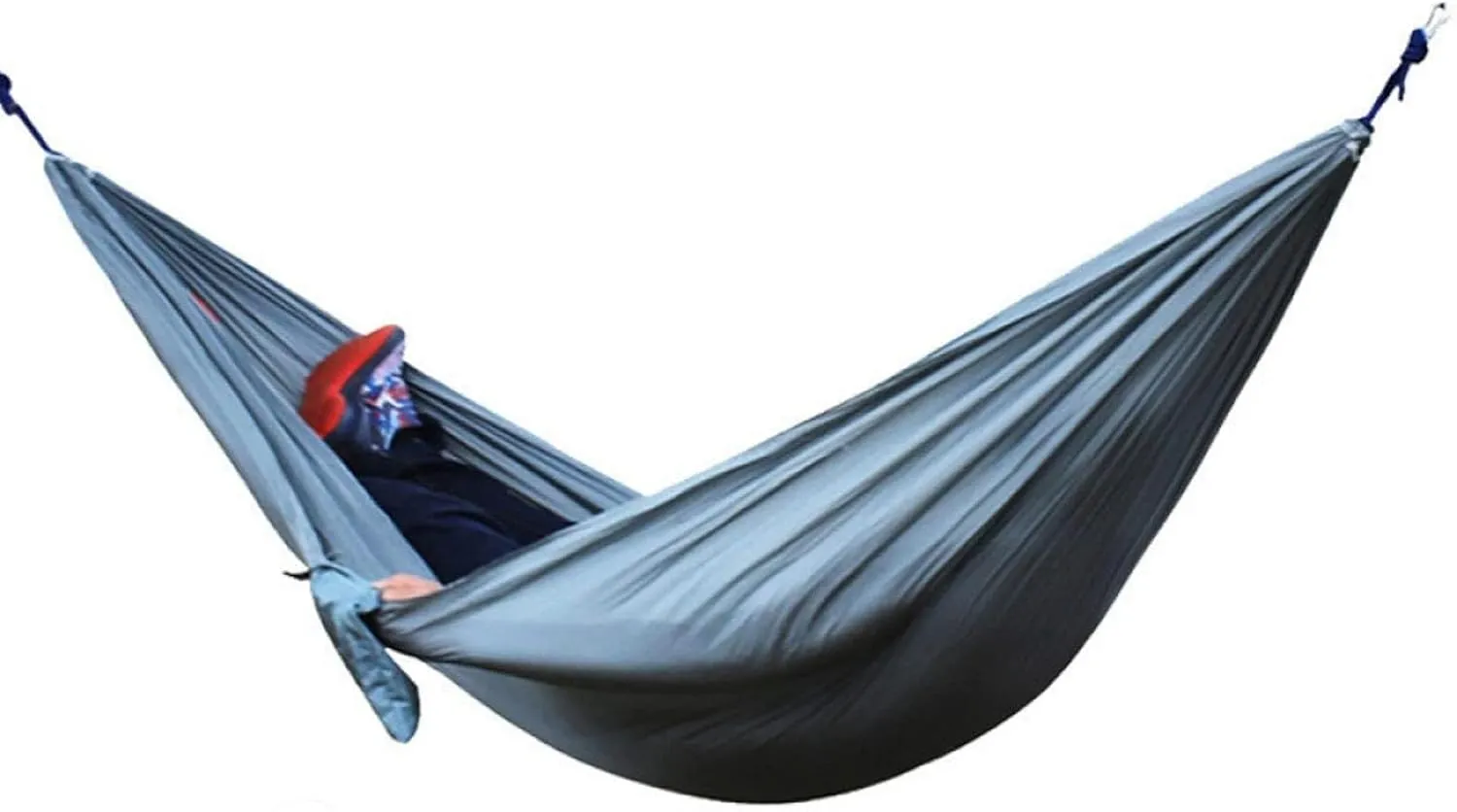 Hammocks Hammock Camping Hammock with Two Ropes Two Carabiners Storage Bag Double Portable Hammocks for Travel Beach Backpacking Outdoor Hammock (C : G)