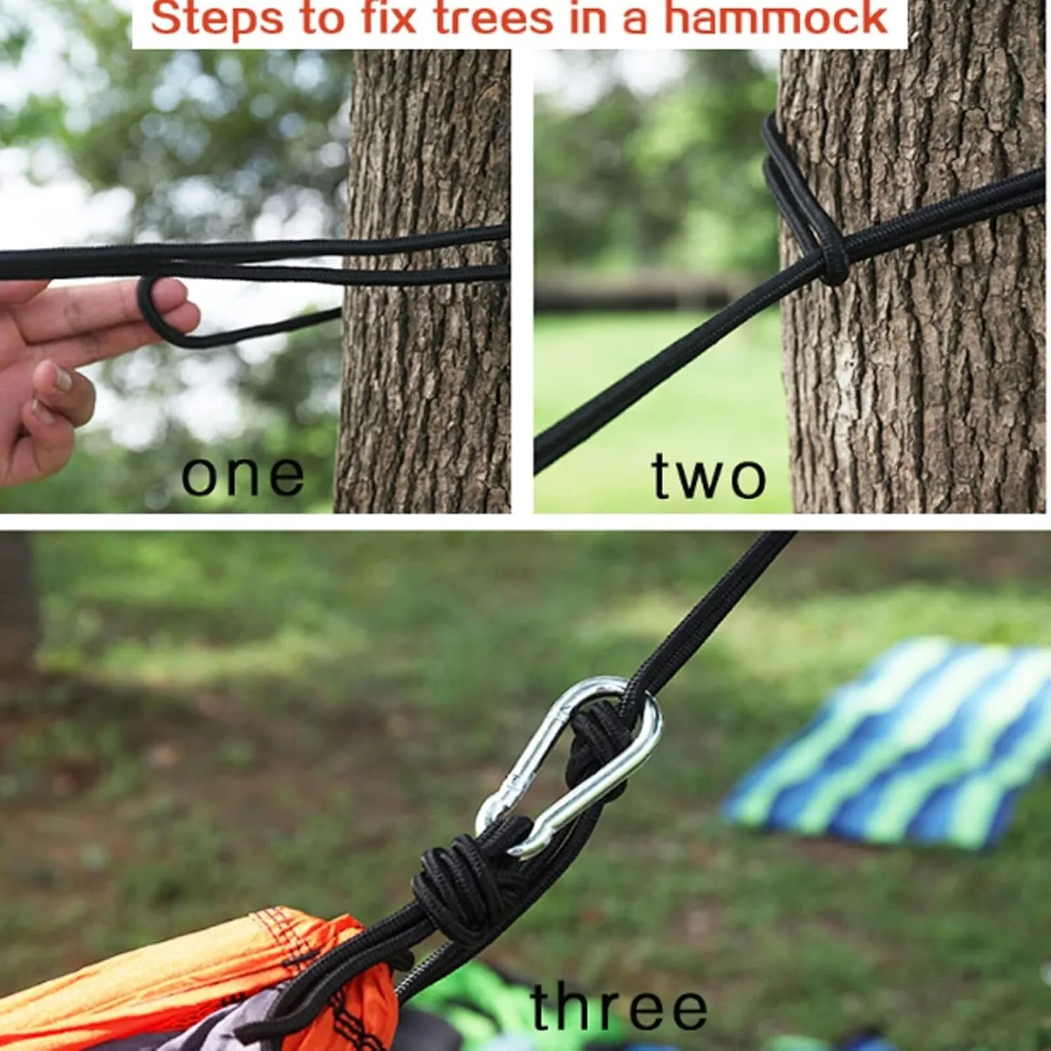 Hammocks Hammock Camping Hammock with Two Ropes Two Carabiners Storage Bag Double Portable Hammocks for Travel Beach Backpacking Outdoor Hammock (C : I)