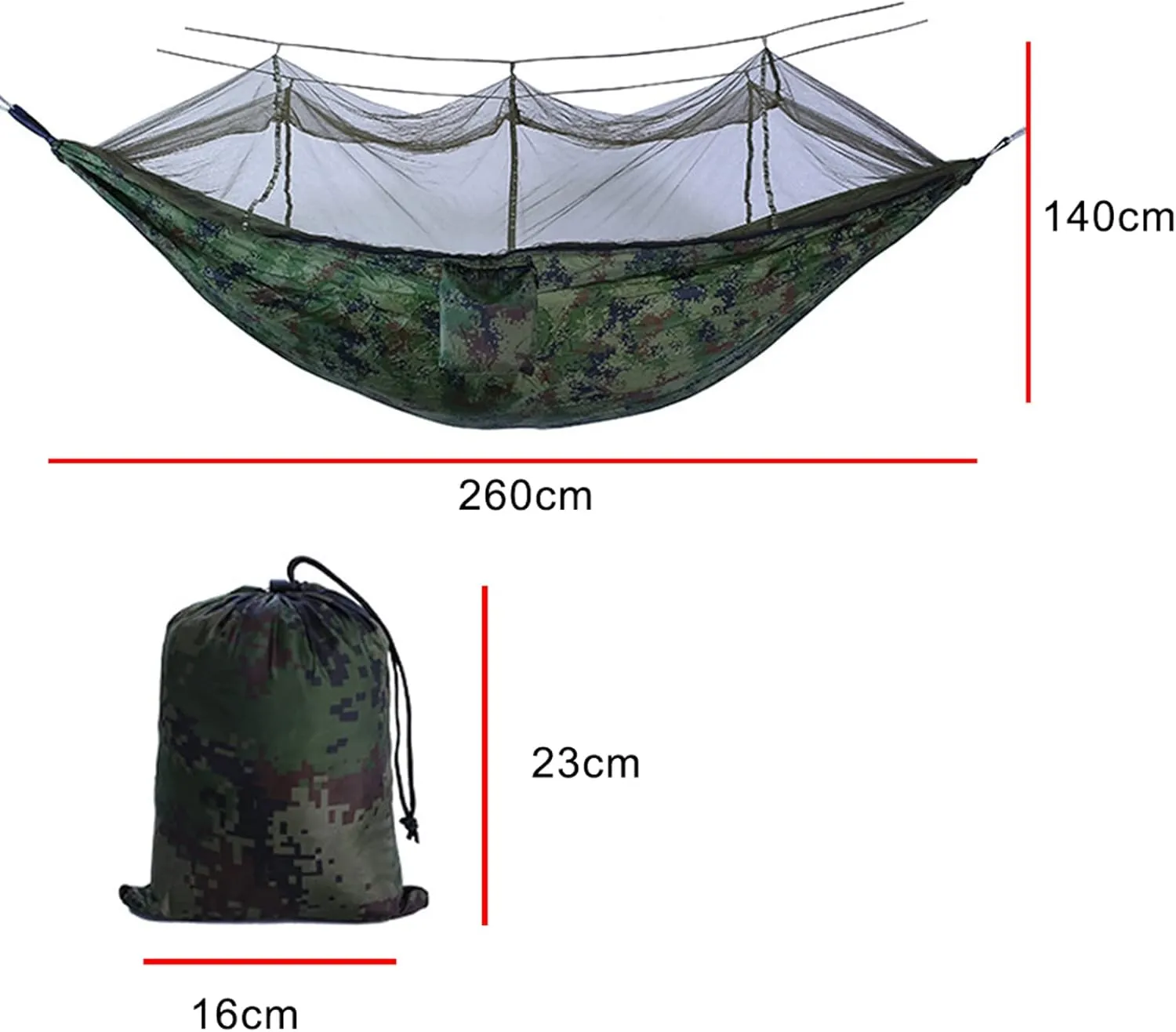 Hammocks Hammock Portable Hammock Gear 1 Person Ultralight Hanging Bed with Mosquito Net for Survival Travel Indoor Camping Beach Hiking Outdoor Hammock