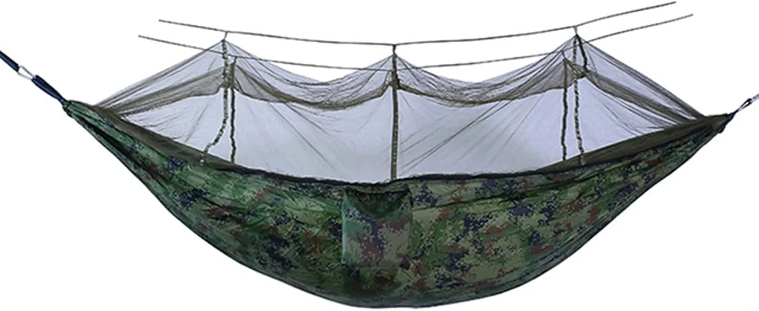 Hammocks Hammock Portable Hammock Gear 1 Person Ultralight Hanging Bed with Mosquito Net for Survival Travel Indoor Camping Beach Hiking Outdoor Hammock