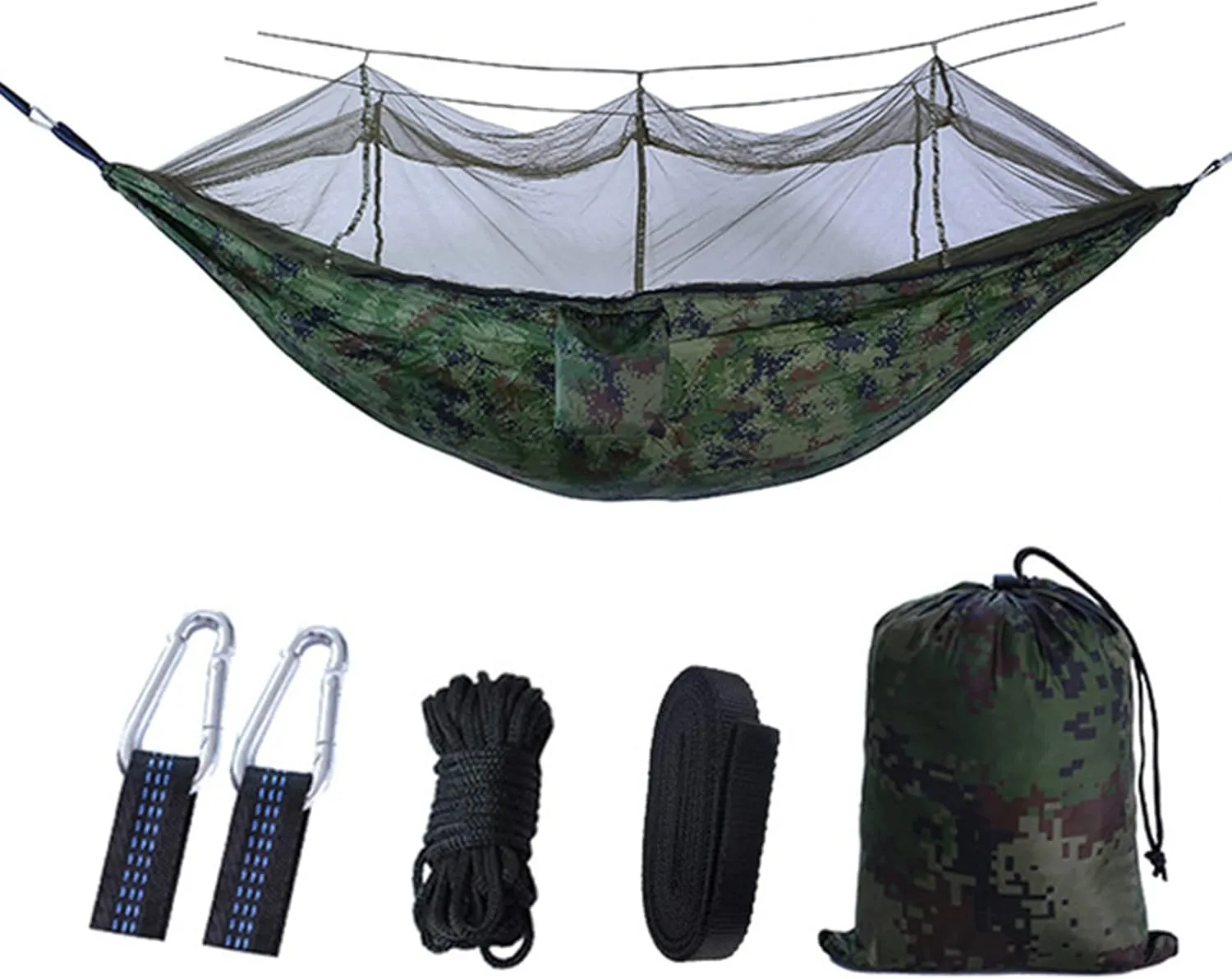Hammocks Hammock Portable Hammock Gear 1 Person Ultralight Hanging Bed with Mosquito Net for Survival Travel Indoor Camping Beach Hiking Outdoor Hammock