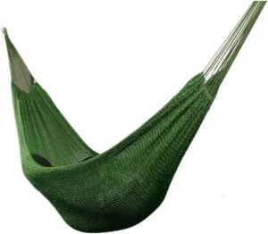 Hammocks Mesh Outdoor Camping Swing Homestay Outdoor Da Double Anti-Rollover Hanging Chair Double Nylon Hammock Camping Hammocks(Green)