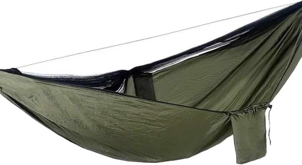 Hammocks Mosquito Net Automatic Quick Opening Anti-Mosquito Hammock Outdoor Double Parachute Mosquito Net Hammock Camping Hammocks(A)