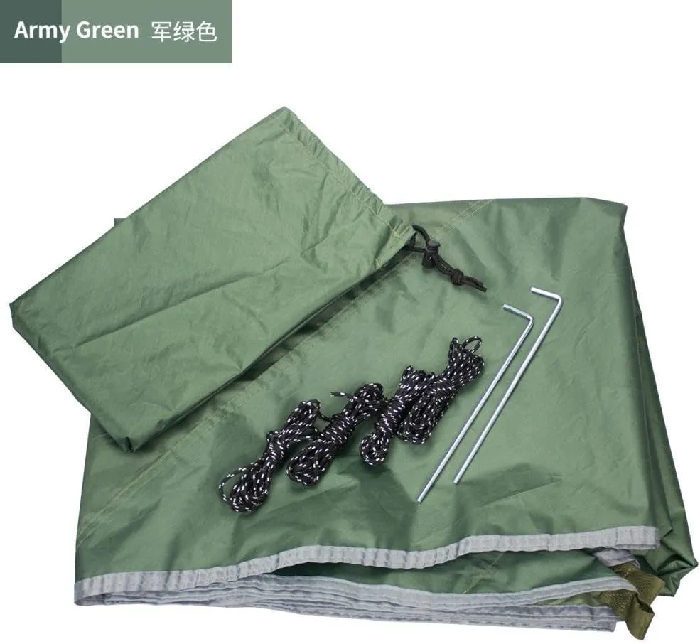 Hammocks Mosquito Net Hammock Canopy Set Outdoor Camping Quick Opening Hammock Plus Rainproof Sunshade Canopy Camping Hammocks(D)