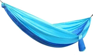 Hammocks Outdoor Camping Parachute Nylon Cloth Single Double Outdoor Camping Cycling Indoor Leisure Outdoor Hammock Camping Hammocks(Blue,B)