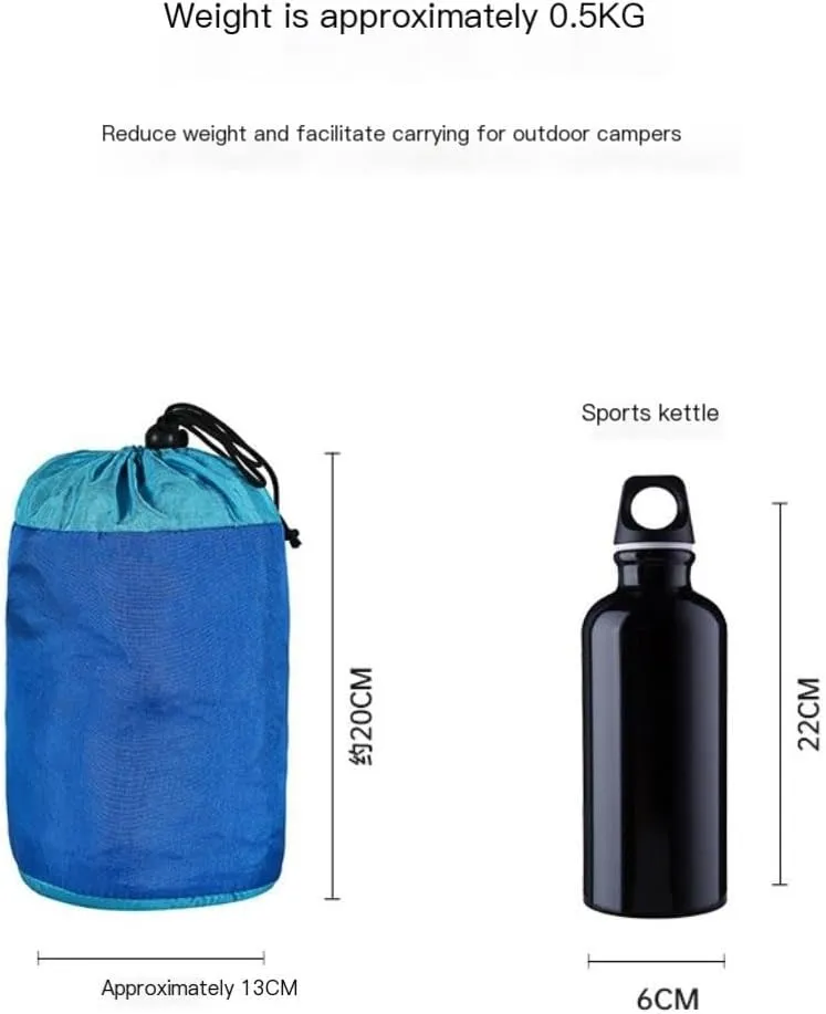 Hammocks Outdoor Camping Parachute Nylon Cloth Single Double Outdoor Camping Cycling Indoor Leisure Outdoor Hammock Camping Hammocks(Blue,B)