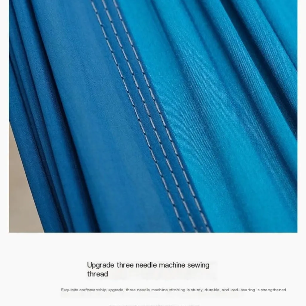 Hammocks Outdoor Camping Parachute Nylon Cloth Single Double Outdoor Camping Cycling Indoor Leisure Outdoor Hammock Camping Hammocks(Blue,B)