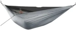 Hammocks Ultra-Light Nylon Double Hammock Parachute Cloth Anti-Rollover Elastic Band Encrypted Mosquito Net Hammock Camping Hammocks(C)