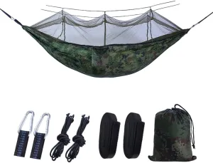 Hammock,YIWENG Automatic Quick-Opening Hammock with Mosquito Net Outdoor Camping Portable Hammock Anti-rolliker Nylon Hammock