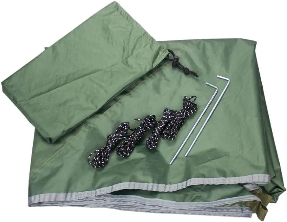 Hamock Outdoor Mosquito Net Hammock Canopy Set Outdoor Camping Quick-Open Hammock Plus Rainproof Sunshade Canopy Hanmock(D)