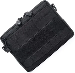 Happyyami Outdoor Hiking Mountaineering Small Storage Bag Phone Pouch for Essentials for Travel and Adventures Black