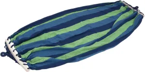 Happyyami Outdoor Portable Camping Hammock Striped Canvas Swing Bed for Travel Durable Breathable for Hiking and Relaxation Backyard Indoors