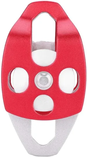 Heavy Duty Climbing Pulley, Aluminium Magnesium Alloy Single Swivels Rope Pulley Block, 32KN Strength Safety Equipment for Climbing, Hauling, and Transporting