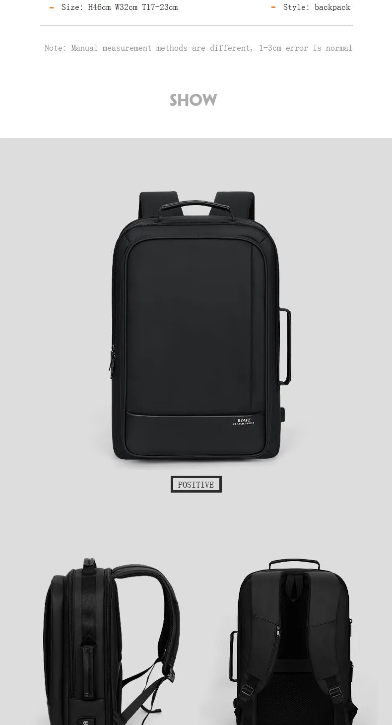 High Capacity Expanding Travel Backpack