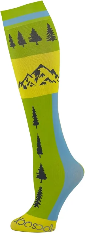 Hocsocx Alpine Mountains Socks Performance Liner Moisture-Wicking Protection for Field Hockey, Ice Hockey, and Soccer