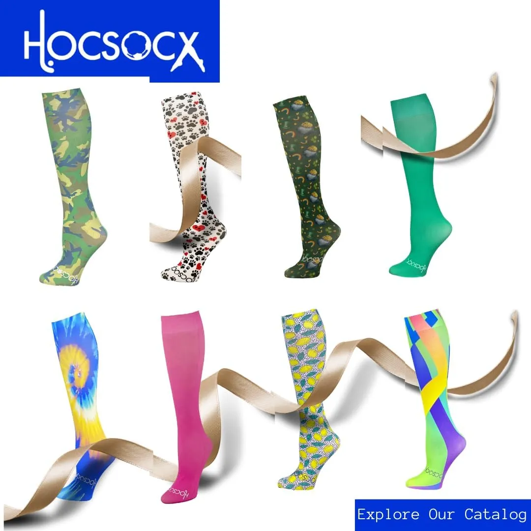 Hocsocx Celestial Socks Performance Liner Moisture-Wicking Protection for Field Hockey, Ice Hockey, and Soccer