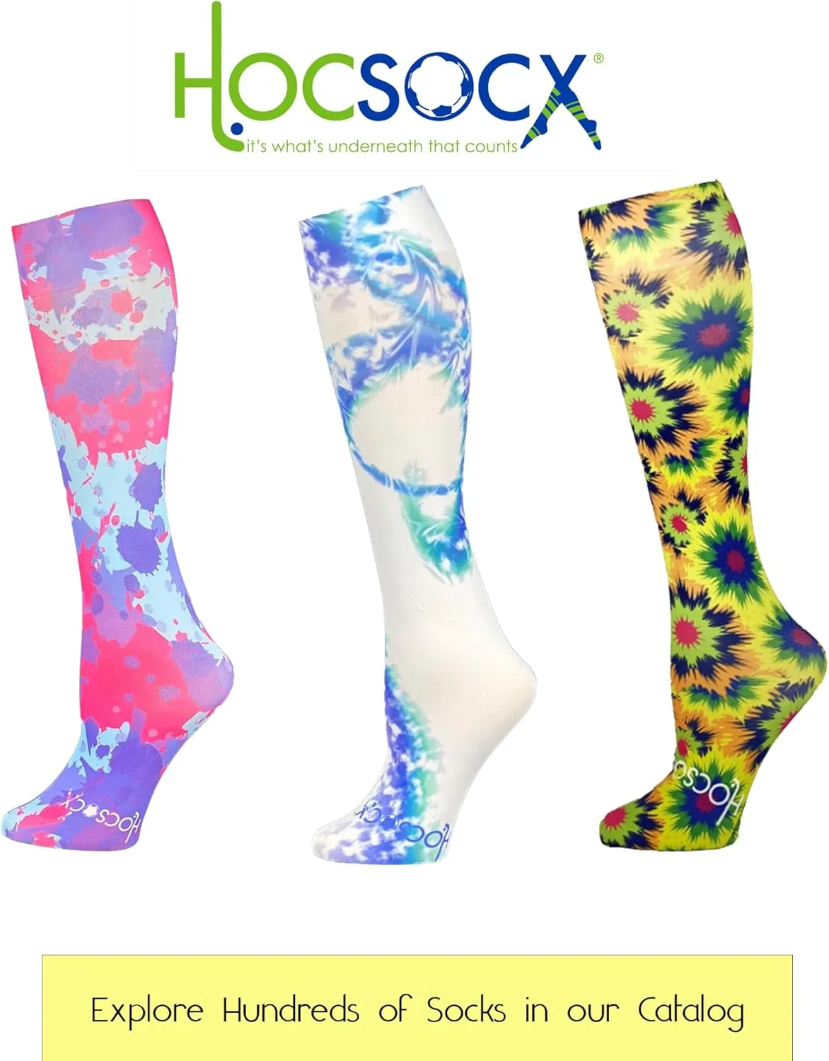 Hocsocx Pineapple Paradise Socks Performance Liner Moisture-Wicking Protection for Field Hockey, Ice Hockey, and Soccer
