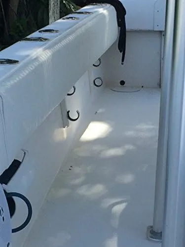 Hose Hammock - Coiled Washdown Hose Storage (Gray, Stainless Screws)