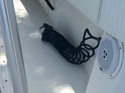 Hose Hammock - Coiled Washdown Hose Storage (Gray, Stainless Screws)