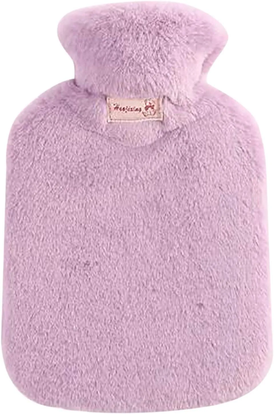 Hot Water Bottle with Soft Cover, Classic Rubber Hot Water Bottle, Hot Water Bag for Cramps, Pain Relief, Neck and Shoulders, Feet Warmer, Hot and Cold Therapy - Great Gift for Women and Girls