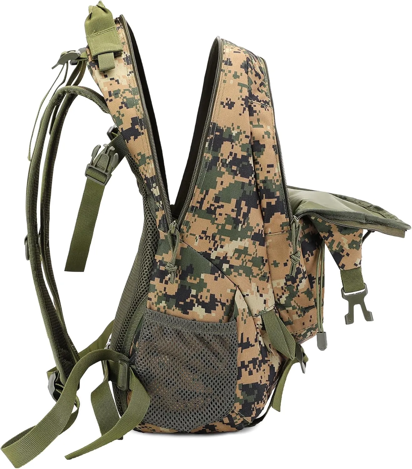 HOW'ON Hunting Backpack 30L Outdoor Waterproof Camo Hunting Pack Digital Jungle Camo