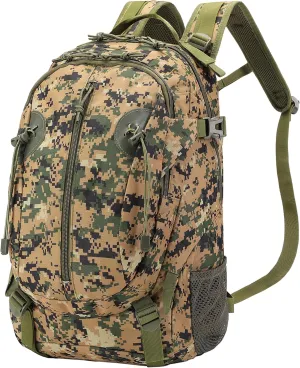 HOW'ON Hunting Backpack 30L Outdoor Waterproof Camo Hunting Pack Digital Jungle Camo