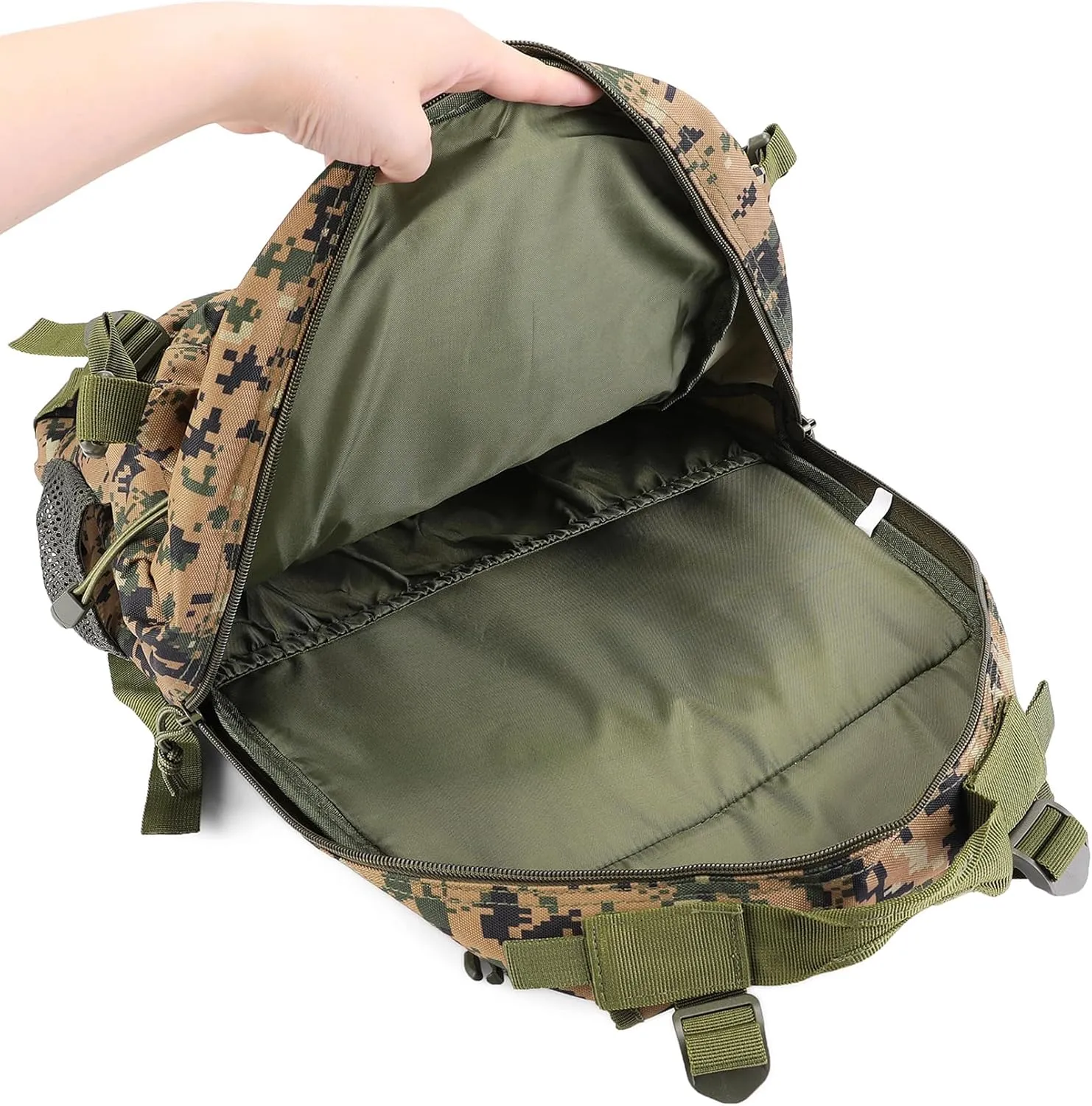 HOW'ON Hunting Backpack 30L Outdoor Waterproof Camo Hunting Pack Digital Jungle Camo