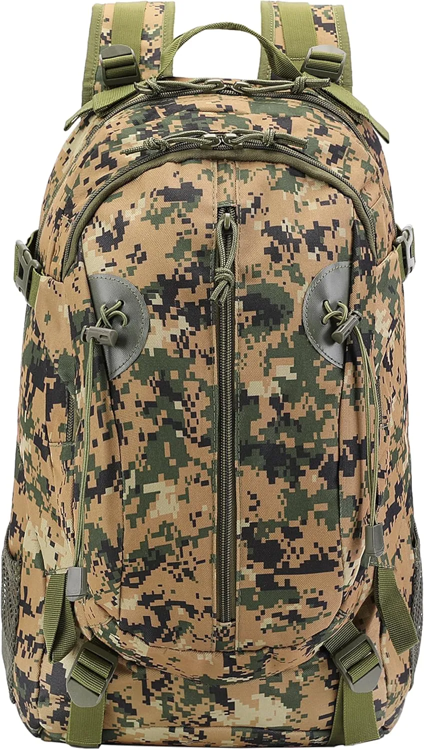 HOW'ON Hunting Backpack 30L Outdoor Waterproof Camo Hunting Pack Digital Jungle Camo