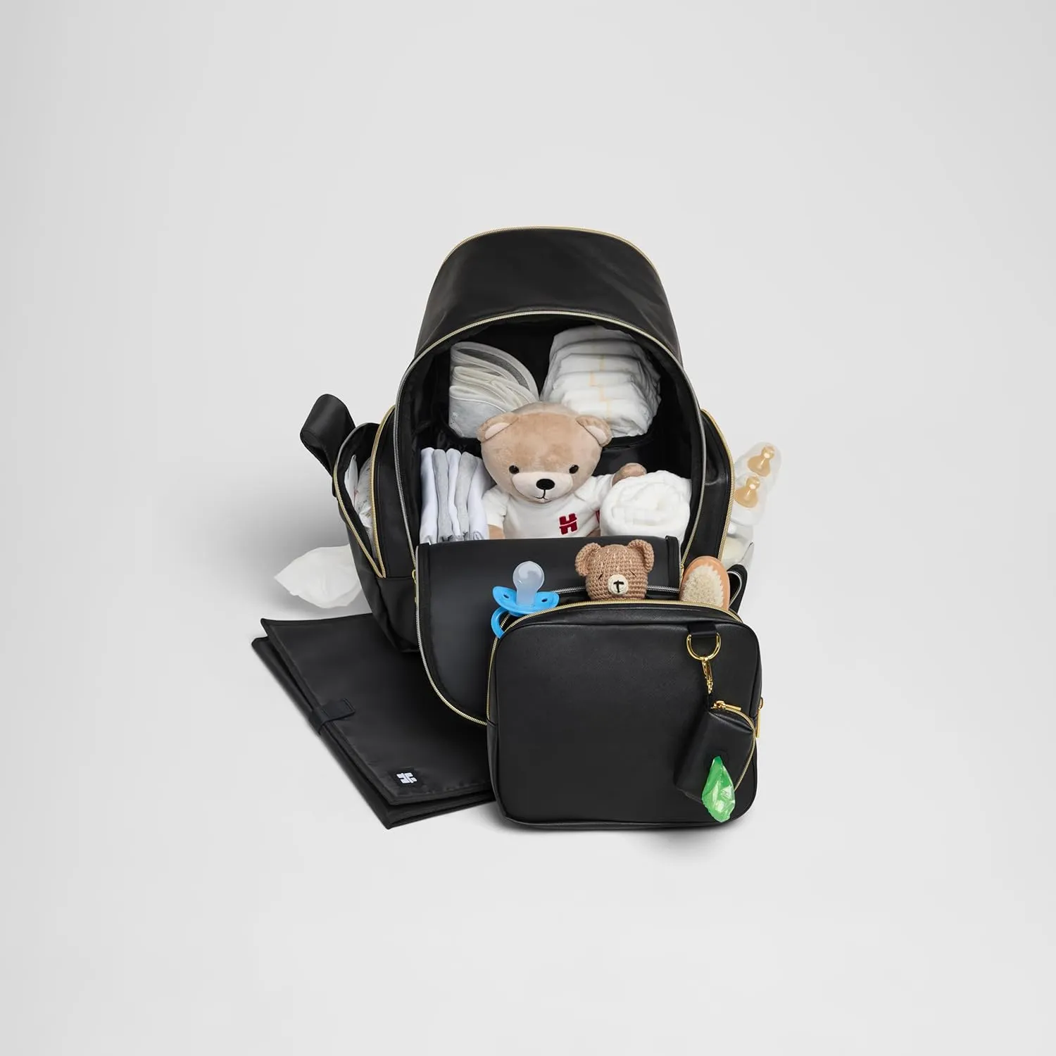 Huggies Signature Hug Pack Diaper Backpack, Black, O/S