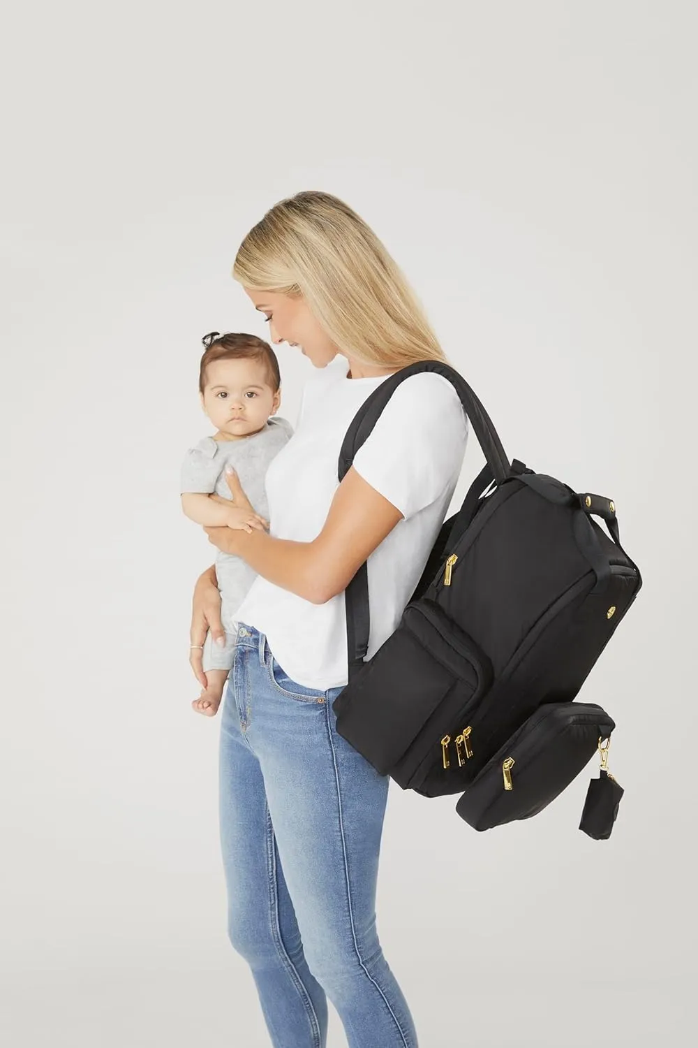 Huggies Signature Hug Pack Diaper Backpack, Black, O/S