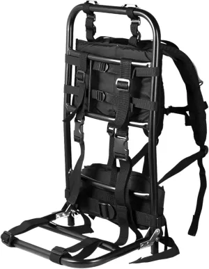 Hunting Backpack,Heavy Duty Aluminum Frame Hiking Backpacks,Foldable Hunting Pack Frame Hiking Backpack Frame,backpack For Hiking Portable Backpack Accessories For Travel, Outdoor Activity -black