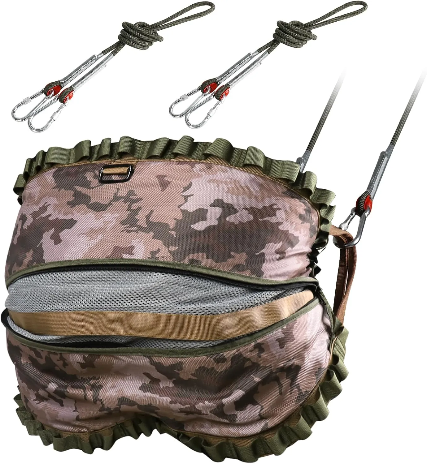 Hunting Saddle,Hammock Saddle Hunting,Comfortable Saddle Hunting System,Hammock Hunting Saddle,Lightweight Padded Seat Includes Adjustable Bridge, Essential Tree Stand Accessories