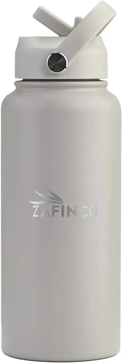 HYDRA FLASK Double Walled Insulated Water Bottle with Straw - 32 oz BPA Free Stainless Steel Water Bottle with Leak Proof Lid for Gym, Sports, Travel, & School, Keep Cold for 24H & Hot for 12H