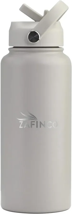 HYDRA FLASK Double Walled Insulated Water Bottle with Straw - 32 oz BPA Free Stainless Steel Water Bottle with Leak Proof Lid for Gym, Sports, Travel, & School, Keep Cold for 24H & Hot for 12H