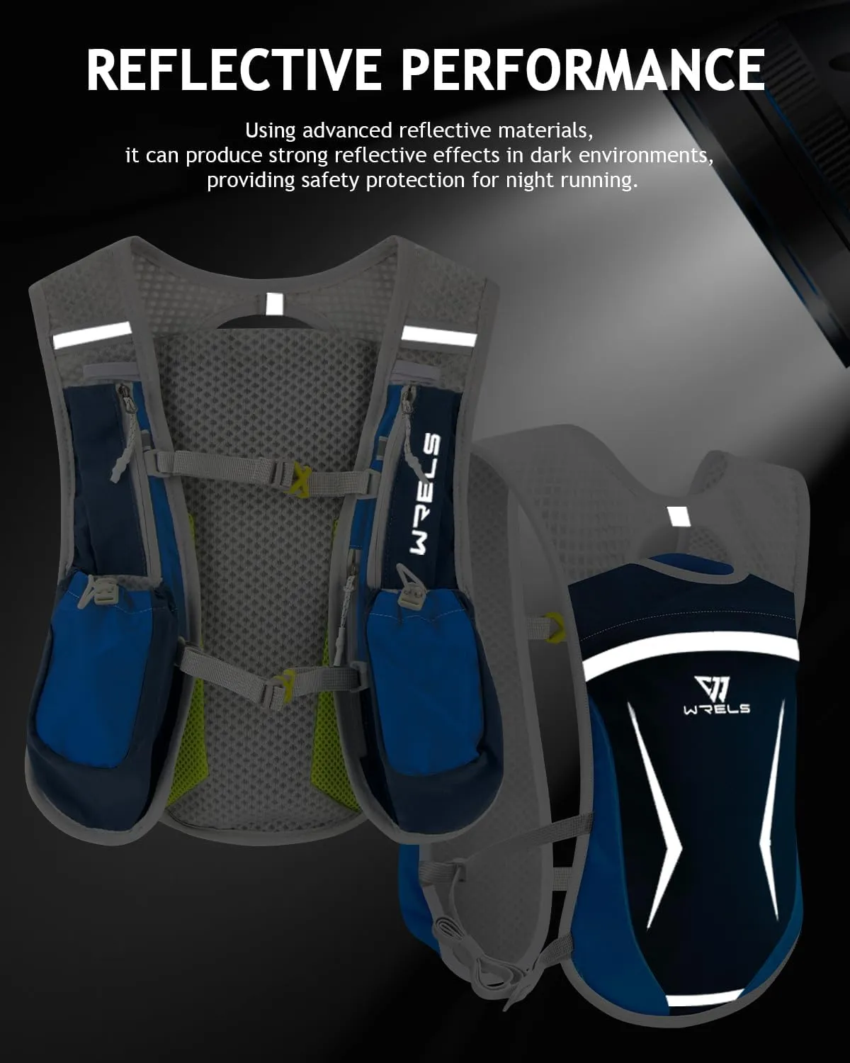 Hydration Running Vest for Men Women,5L Lightweight Water Backpack with 1.5L Leakproof Water Bladder,Hydration Vest for Marathon Cycling Jogging Hiking