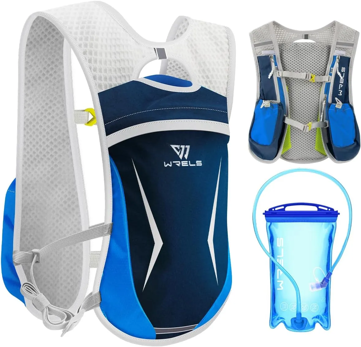Hydration Running Vest for Men Women,5L Lightweight Water Backpack with 1.5L Leakproof Water Bladder,Hydration Vest for Marathon Cycling Jogging Hiking