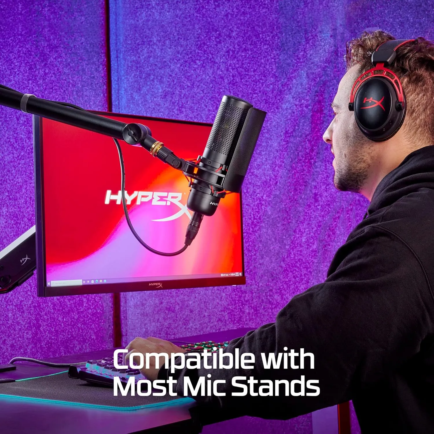 HyperX ProCast Microphone – Large Diaphragm Condenser Mic, XLR Connection