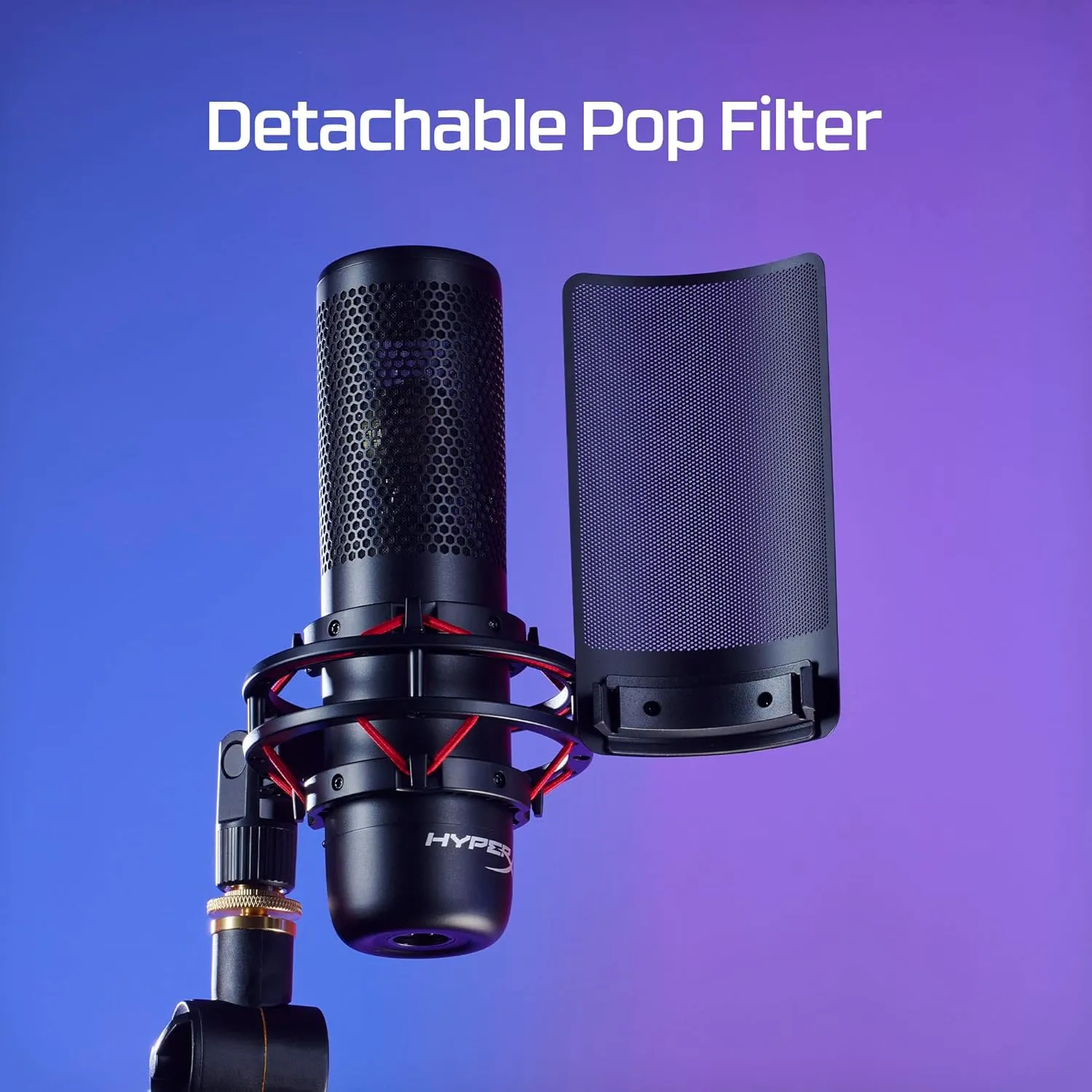 HyperX ProCast Microphone – Large Diaphragm Condenser Mic, XLR Connection