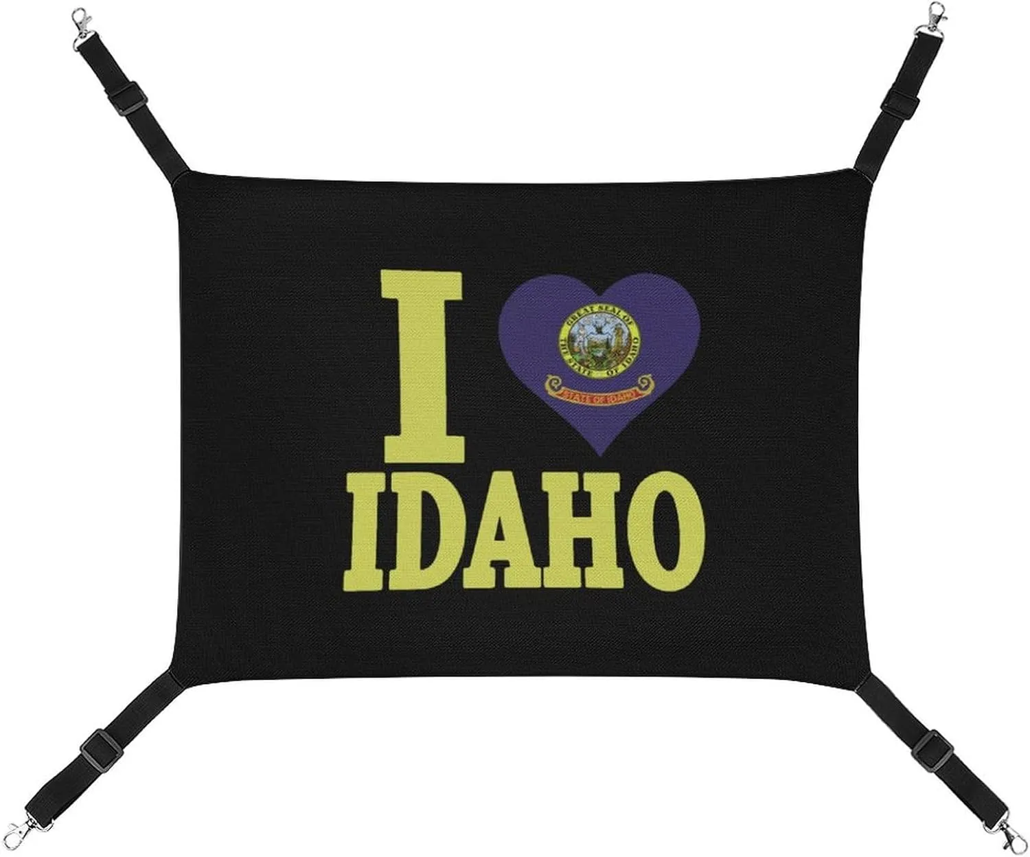 I Love Idaho Hanging Cat Bed Soft Breathable Pet Hammock for Cage Pet Sleeper for Kitten Ferret Puppy Rabbit