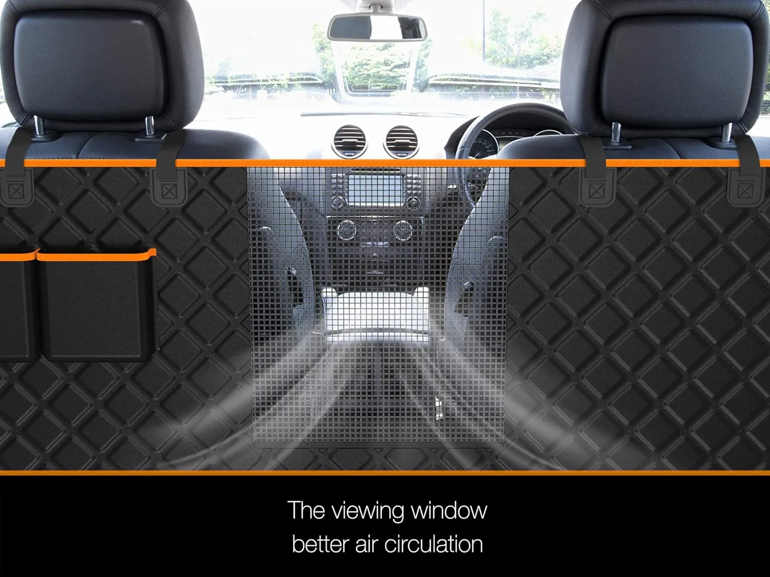 iBuddy XXL Dog Seat Cover for Trucks with Mesh Window Waterproof Dog Truck Hammock Durable Back Seat Protector for Full Size Pickup Trucks Machine Washable X-Large Truck Pet Seat Cover for Ram 1500