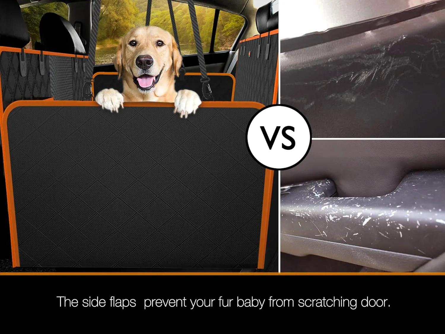 iBuddy XXL Dog Seat Cover for Trucks with Mesh Window Waterproof Dog Truck Hammock Durable Back Seat Protector for Full Size Pickup Trucks Machine Washable X-Large Truck Pet Seat Cover for Ram 1500