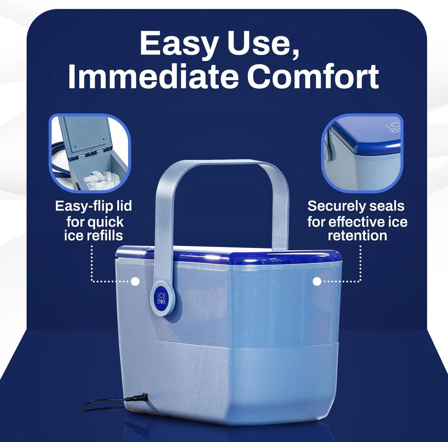 Ice Box - Advanced Cooling Ice Therapy Machine Wrist- Wrist Ice Pack Wrap for Targeted Pain Relief, Post Injury/Surgery, Carpal Tunnel and Arthritis.