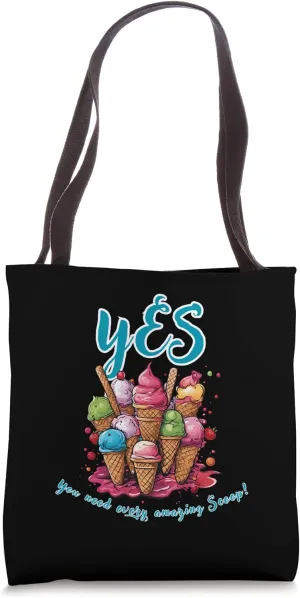 ice cream maker - making ice cream - Ice Cream Parlor Owner Tote Bag