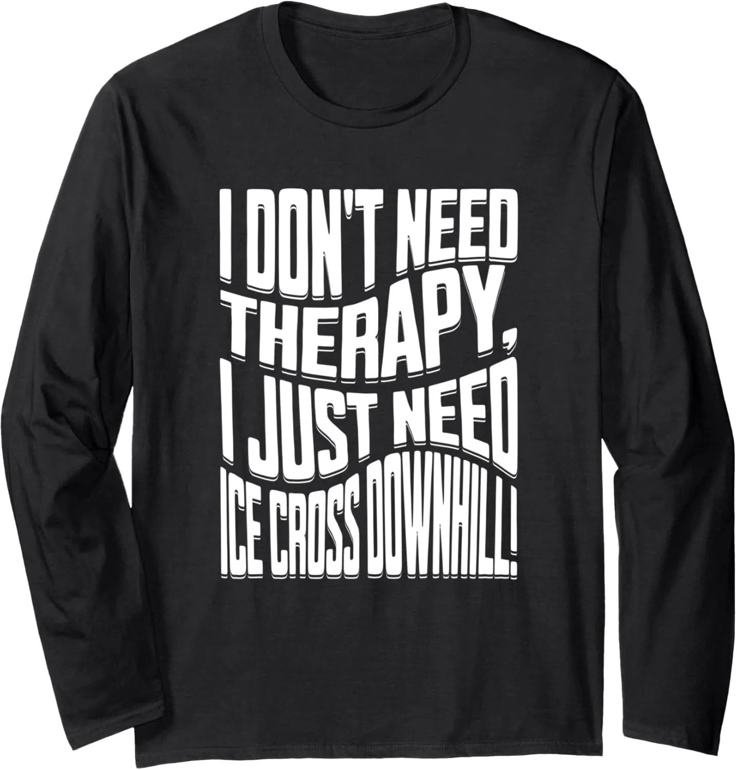 ice cross downhiller snow alpine sledding Ice Cross Downhill Long Sleeve T-Shirt