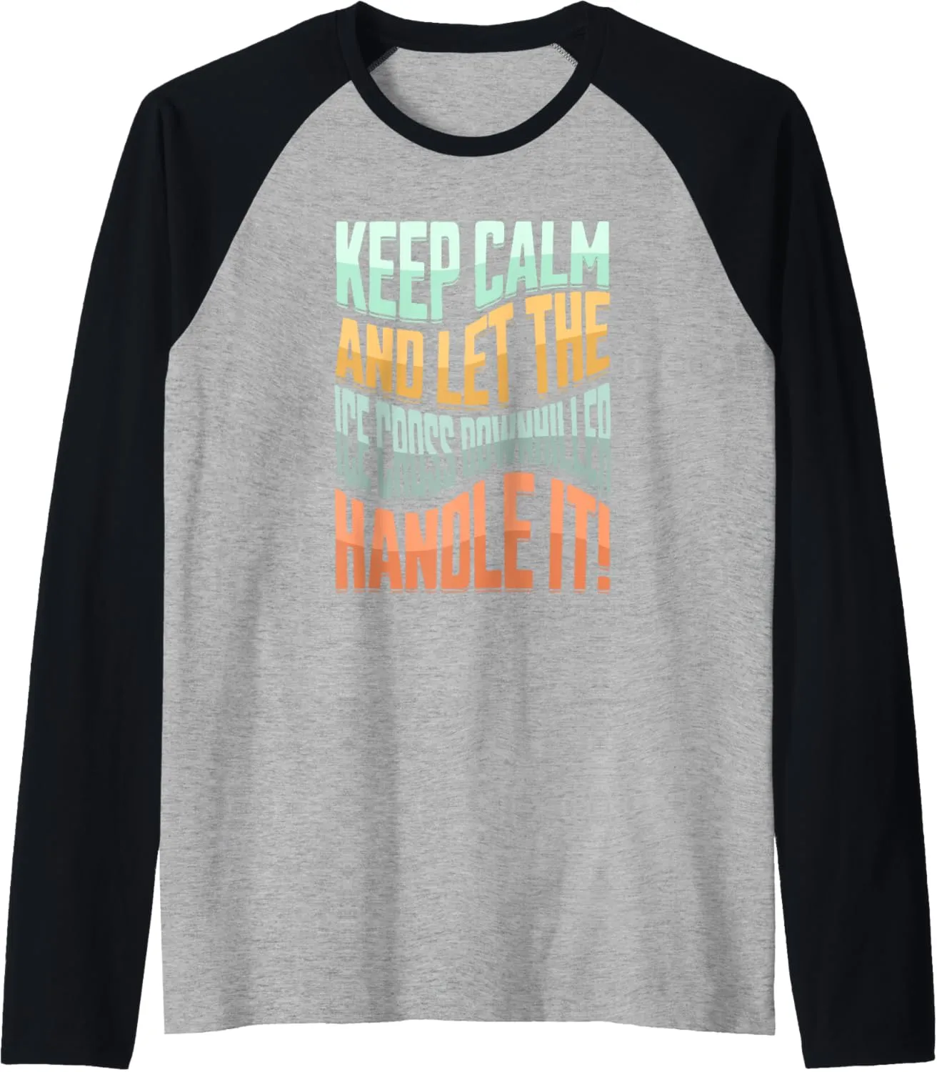 ice cross downhiller snow alpine sledding Ice Cross Downhill Raglan Baseball Tee