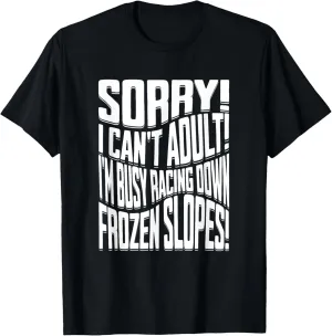 ice cross downhiller snow alpine sledding Ice Cross Downhill T-Shirt