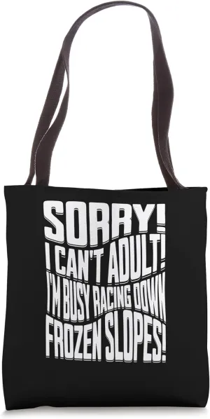 ice cross downhiller snow alpine sledding Ice Cross Downhill Tote Bag