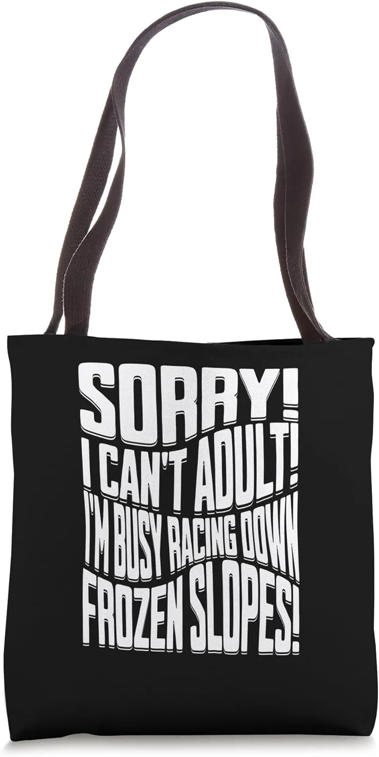 ice cross downhiller snow alpine sledding Ice Cross Downhill Tote Bag