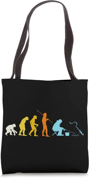 Ice Fishing Evolution Ice Auger Fisherman Tote Bag