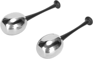 Ice Globes for Face, Facial Ice Glove, Facial Ice Globes Facial Globes Massaging to Reduce Swelling Stainless Steel Ergonomic Design Stainless Steel Ice Black Handle